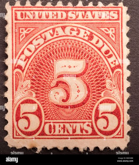 5 cent postage due stamp